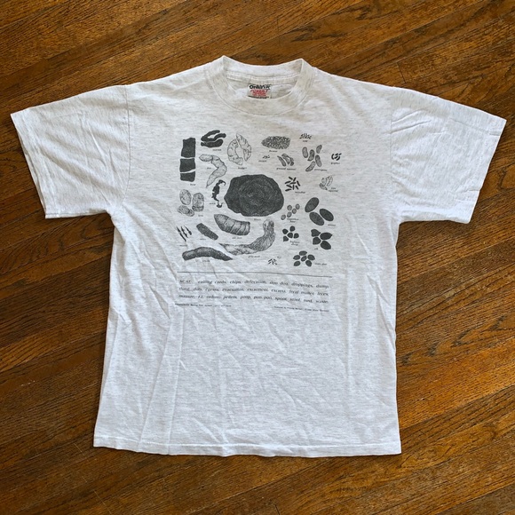 VTG 1989 Poop Chart Shirt Pangraphics Size M - Picture 1 of 7
